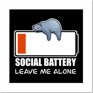 social battery Posters and Art